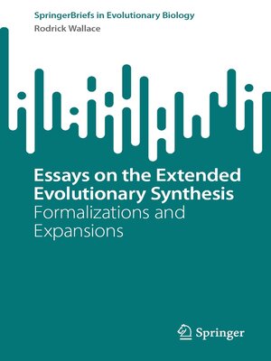 cover image of Essays on the Extended Evolutionary Synthesis